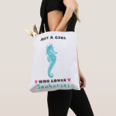 Nur ein Mädchen, das Seepferde Liebe Tasche (Von Nahem)