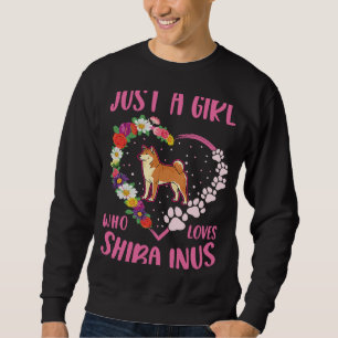 Nur ein Mädchen, das Shiba Inus 1 Liebe Sweatshirt
