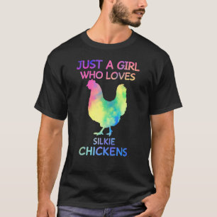 Nur ein Mädchen, das Silkie-Hühner liebt, lustiges T-Shirt