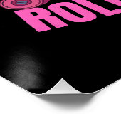 Nur ein Mädchen, das Skaten rollt, Lieben Poster (Ecke)