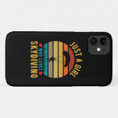 Nur ein Mädchen, das Skydiving Lieben Case-Mate iPhone Hülle (Rückseite (Horizontal))
