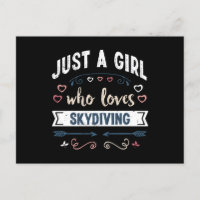 Nur ein Mädchen, das Skydiving Lieben Funny Gifts