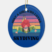 Nur ein Mädchen, das Skydiving Lieben Keramik Ornament (Links)