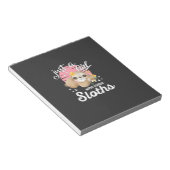 Nur ein Mädchen, das Sloth Tee Cute Faultier Liebh Notizblock (angewinkelt)