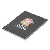 Nur ein Mädchen, das Sloth Tee Cute Faultier Liebh Notizblock (Rotiert)