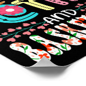 Nur ein Mädchen, das Slots und Basketballflora Lie Poster (Ecke)