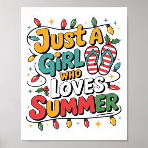 Nur ein Mädchen, das Sommerstimmung liebt, Sommero Poster