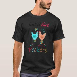 Nur ein Mädchen, das Spechte Lieben liebenswürdige T-Shirt
