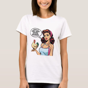 Nur ein Mädchen, das Spechte liebt – Sarkastisches T-Shirt
