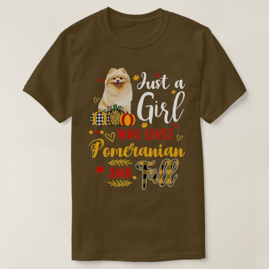 Nur ein Mädchen, das Spitz und Herbst Liebe P T-Shirt (Design vorne)