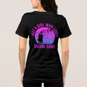 Nur ein Mädchen, das Square Dance-Geschenk T-Shirt Tri-Blend Shirt
