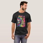Nur ein Mädchen, das Squash-Squash-Lieben-Player S T-Shirt (Vorne ganz)