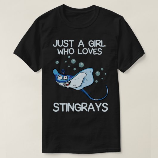 Nur ein Mädchen, das Stingrochen Liebe T-Shirt (Design vorne)