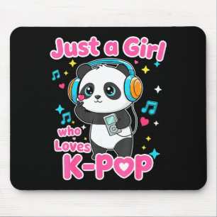 Nur ein Mädchen, das süße K-p Panda liebt Mousepad