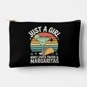 Nur ein Mädchen, das Tacos und Margarita Mexican l Zubehörtasche