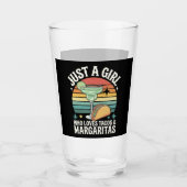 Nur ein Mädchen, das Tacos und Margarita mexikanis Glas (Vorderseite)