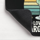 Nur ein Mädchen, das Tacos und Margarita mexikanis Mousepad (Ecke)