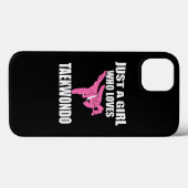 Nur ein Mädchen, das Taekwondo-Geschenke für Kampf Case-Mate iPhone Hülle (Rückseite (Horizontal))