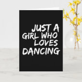 Nur ein Mädchen, das tanzt Lieben Karte (Gelbe Blume)