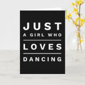 Nur ein Mädchen, das tanzt Lieben Karte (Gelbe Blume)