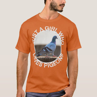 Nur ein Mädchen, das Tauben Liebe 8 T-Shirt