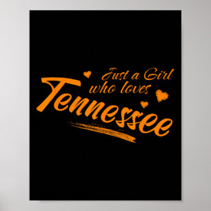 Nur ein Mädchen, das Tennessee liebt, Frauen Cute  Poster