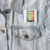 Nur ein Mädchen, das Tennis Lieben | Tennis Player Button (Beispiel)