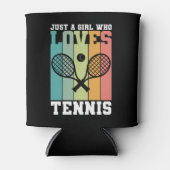 Nur ein Mädchen, das Tennis Lieben | Tennis Player Dosenkühler (Vorderseite)