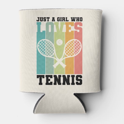 Nur ein Mädchen, das Tennis Lieben | Tennis Player Dosenkühler (Vorderseite)