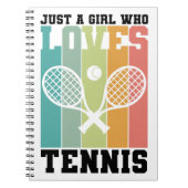 Nur ein Mädchen, das Tennis Lieben | Tennis Player Notizblock (Vorderseite)