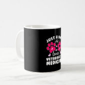Nur ein Mädchen, das Tierarzneimittel Kaffeetasse (Vorderseite Links)