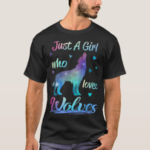 Nur ein Mädchen, das Tiere Liebe T-Shirt
