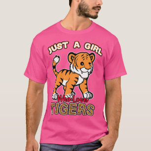 Nur ein Mädchen, das Tiger Liebe T-Shirt