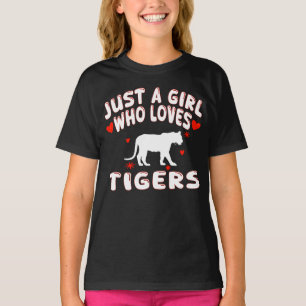 Nur ein Mädchen, das Tiger liebt T-Shirt