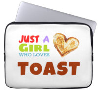 Nur ein Mädchen, das Toast Lieben