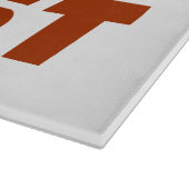 Nur ein Mädchen, das Toast Lieben Schneidebrett (Ecke)