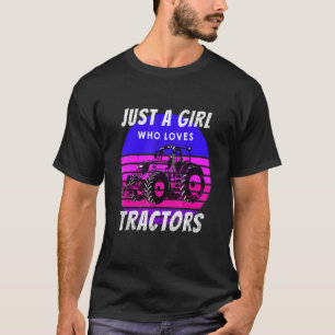 Nur ein Mädchen, das Traktoren Liebe, Bauernhof 1 T-Shirt