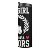 Nur ein Mädchen, das Traktoren Liebe Thermosbecher (Nach rechts gedreht)