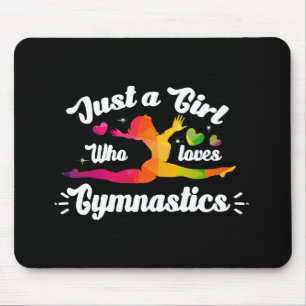 Nur ein Mädchen, das Turnen liebt Mousepad