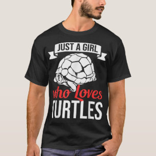 Nur ein Mädchen, das Turtles Tortoise Outfit Liebe T-Shirt