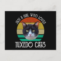 Nur ein Mädchen, das Tuxedo-Katzen Lieben