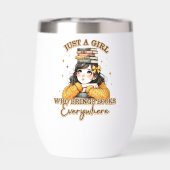 Nur ein Mädchen, das überall Bücher bringt (Rückseite)