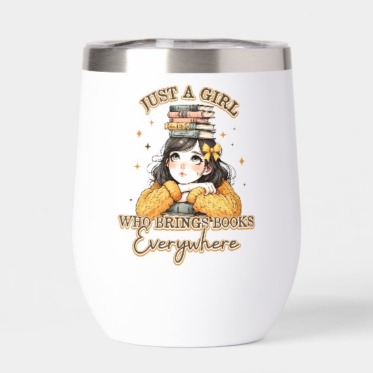 Nur ein Mädchen, das überall Bücher bringt (Rückseite)