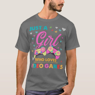 Nur ein Mädchen, das Videospiele Liebe Gamer Water T-Shirt