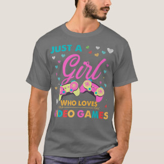 Nur ein Mädchen, das Videospiele Liebe Gamer Water T-Shirt