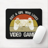 Nur ein Mädchen, das Videospiele liebt Mousepad (Mit Mouse)