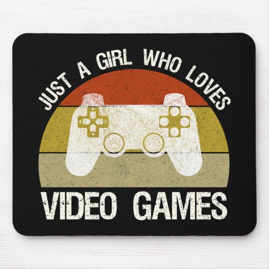 Nur ein Mädchen, das Videospiele liebt Mousepad (Vorne)