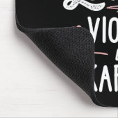 Nur ein Mädchen, das Violinen und Karate-Geschenke Mousepad (Ecke)