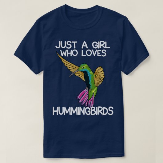 Nur ein Mädchen, das Vögel Liebe T-Shirt (Design vorne)