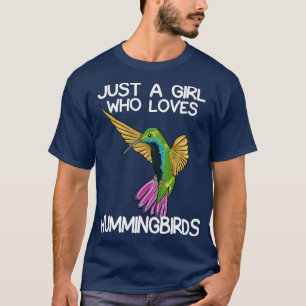 Nur ein Mädchen, das Vögel Liebe T-Shirt